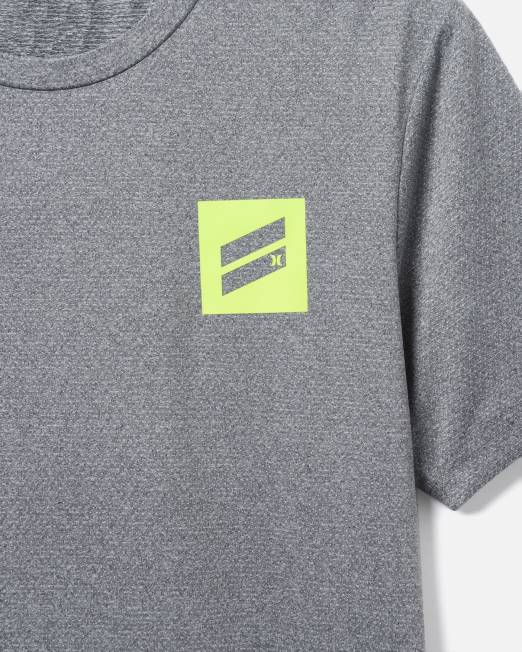 hombres Hurley gris negro existe camiseta de rendimiento de manga corta de malla transpirable bootcamp ropa 8L2D53