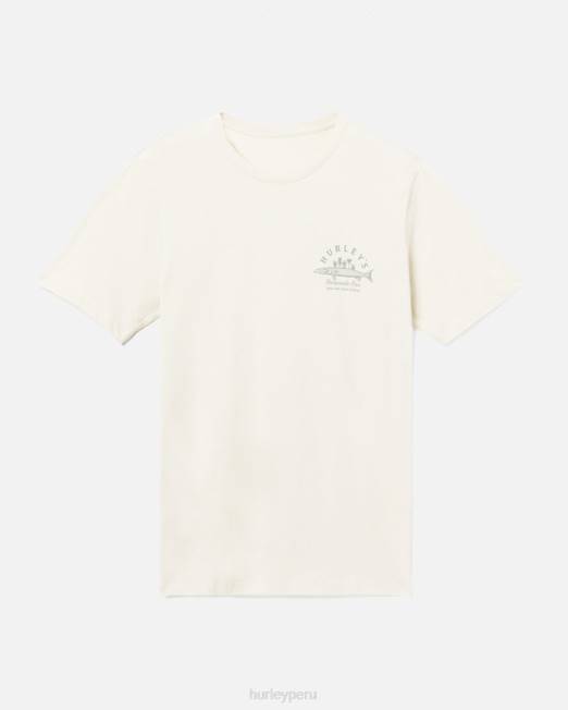 hombres Hurley hueso barra baracuda de todos los días manga corta ropa 8L2D367