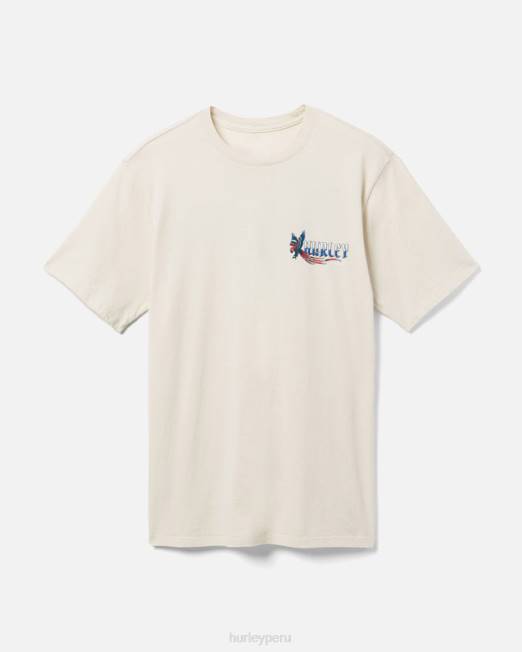 hombres Hurley hueso camiseta de loro pirata de todos los días ropa 8L2D293