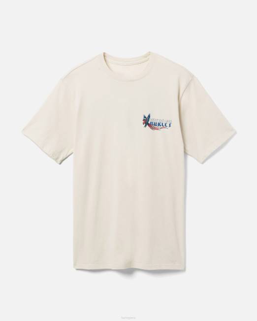 hombres Hurley hueso camiseta de loro pirata de todos los días ropa 8L2D293