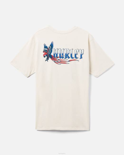 hombres Hurley hueso camiseta de loro pirata de todos los días ropa 8L2D293