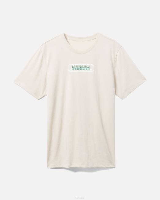 hombres Hurley hueso todos los días explora los cuadrados perdidos de manga corta ropa 8L2D371