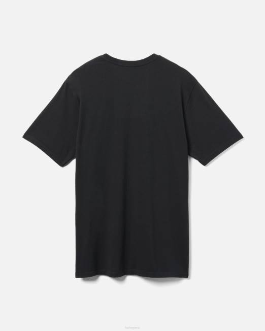 hombres Hurley negro camiseta de jungla de todos los días ropa 8L2D380