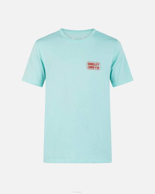 hombres Hurley niebla tropical camiseta de manga corta con póster de todos los días ropa 8L2D27