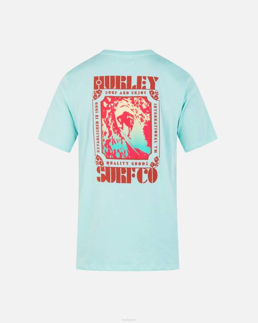 hombres Hurley niebla tropical camiseta de manga corta con póster de todos los días ropa 8L2D27