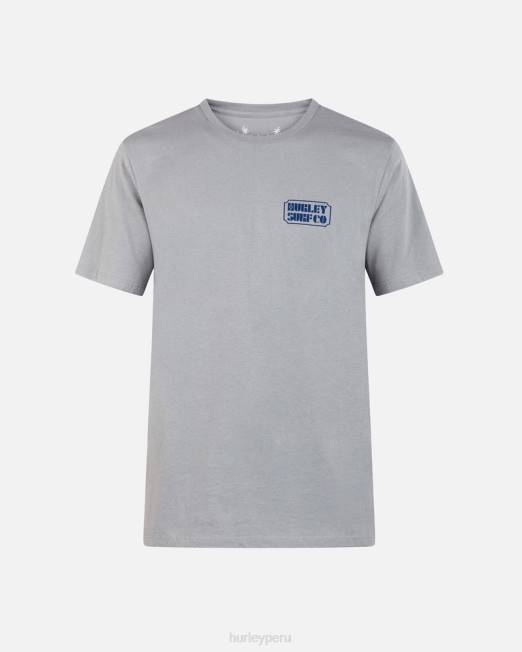 hombres Hurley partícula camiseta de manga corta con póster de todos los días ropa 8L2D30