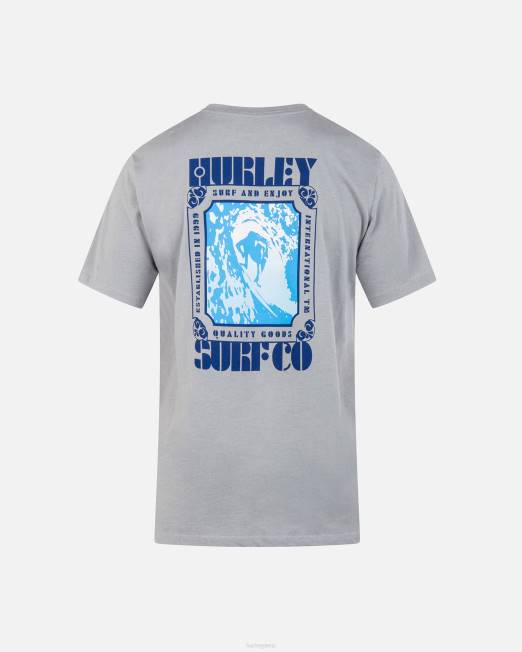hombres Hurley partícula camiseta de manga corta con póster de todos los días ropa 8L2D30