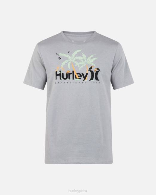 hombres Hurley partícula camiseta de manga corta de la jungla cotidiana ropa 8L2D109