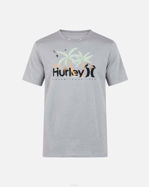 hombres Hurley partícula camiseta de manga corta de la jungla cotidiana ropa 8L2D109
