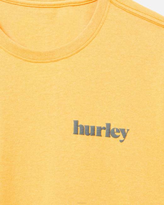 hombres Hurley salsa btr Manga corta abullonada con parte inferior reciclada para todos los días. ropa 8L2D373