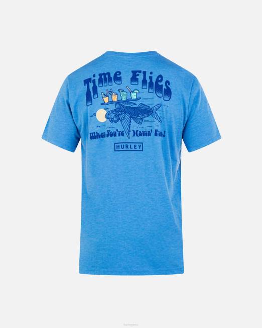 hombres Hurley vista marítima camiseta de manga corta divertida para todos los días ropa 8L2D24
