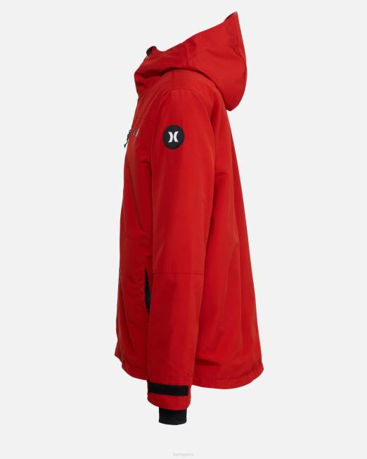 hombres Hurley rojo real chaqueta de snowboard forajida ropa 8L2D369