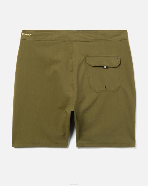 hombres Hurley aceituna Bañadores Phantom Naturals con portón trasero de 18\" ropa 8L2D195