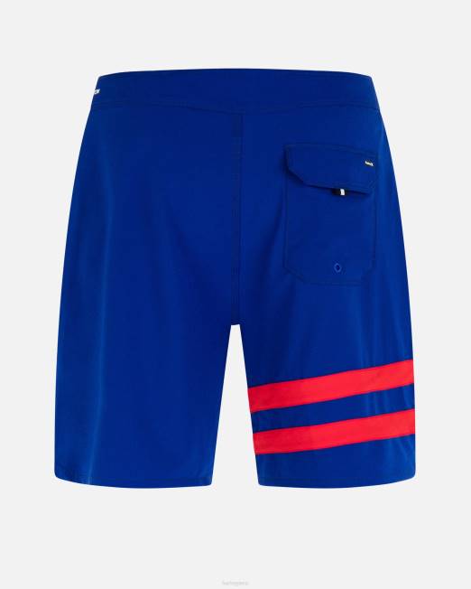 hombres Hurley azul real profundo bañador phantom-eco block party de 18\" ropa 8L2D143