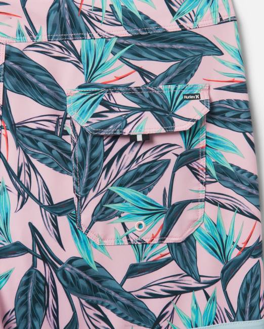 hombres Hurley chispa rosa Bañador Phantom Block Party de 18\" ropa 8L2D182