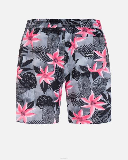 hombres Hurley gris piedra bañador cannonball volley de 17\" ropa 8L2D113