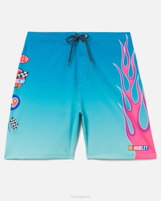 hombres Hurley neón ártico phantom-eco nascar llamas 18" boardshort ropa 8L2D181