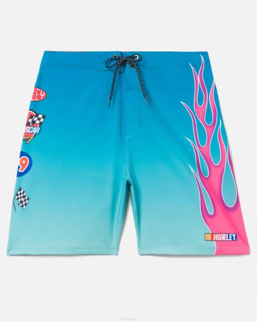 hombres Hurley neón ártico phantom-eco nascar llamas 18\" boardshort ropa 8L2D181
