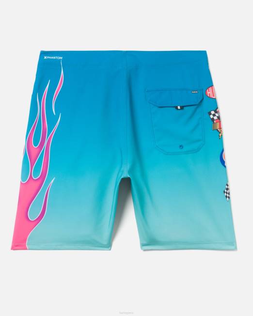 hombres Hurley neón ártico phantom-eco nascar llamas 18\" boardshort ropa 8L2D181