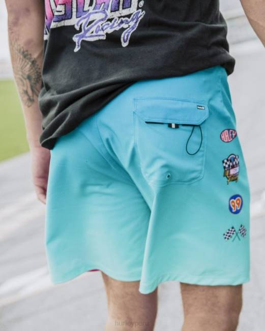 hombres Hurley neón ártico phantom-eco nascar llamas 18\" boardshort ropa 8L2D181