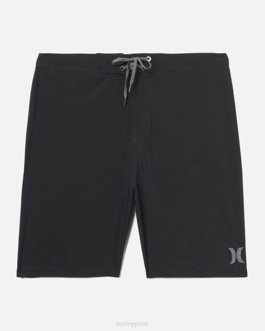 hombres Hurley negro Un único bañador sólido de 20" ropa 8L2D177
