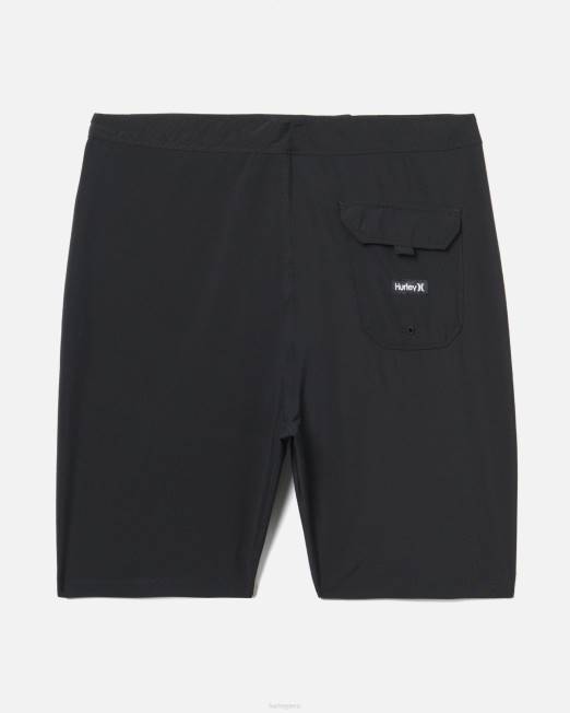 hombres Hurley negro Un único bañador sólido de 20\" ropa 8L2D177