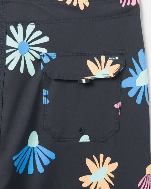 hombres Hurley negro bañador phantom de fin de semana de 20\" ropa 8L2D156