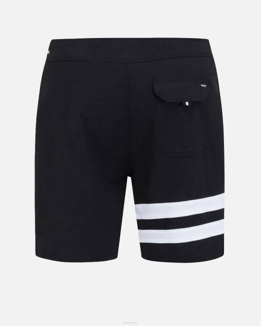 hombres Hurley negro bañador phantom-eco block party de 18\" ropa 8L2D142