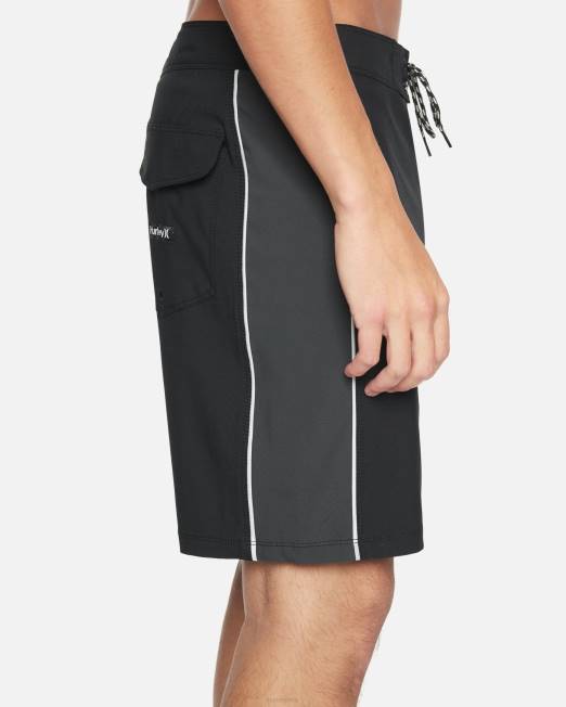 hombres Hurley negro bañador phantom fastlane de 18\" ropa 8L2D201