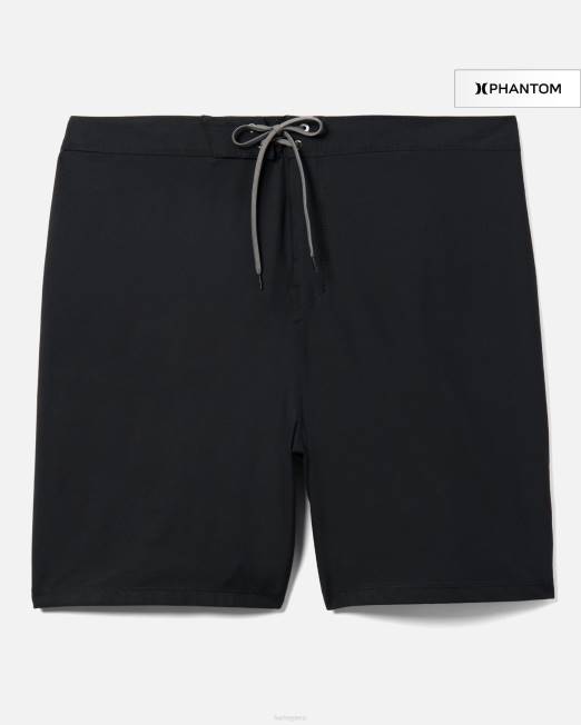 hombres Hurley negro big & tall phantom one and only sólidos bañadores ropa 8L2D196