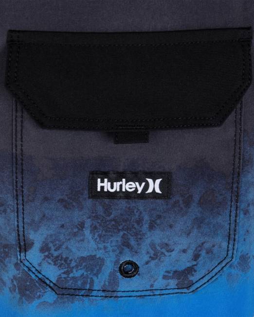 hombres Hurley negro múltiple bañador Weekender de 20\" ropa 8L2D169