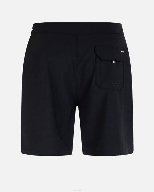 hombres Hurley negro phantom-eco, el único bañador sólido de 18\" ropa 8L2D96