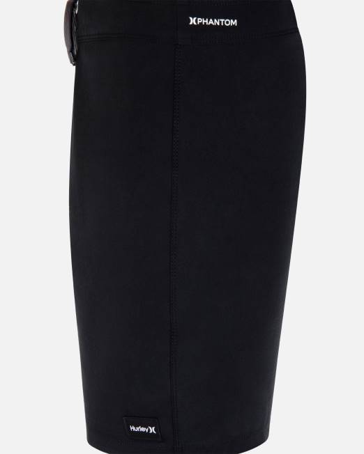 hombres Hurley negro phantom-eco, el único bañador sólido de 18\" ropa 8L2D96