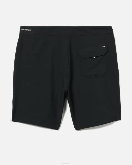 hombres Hurley negro phantom uno y único bañador sólido de 18\" ropa 8L2D190