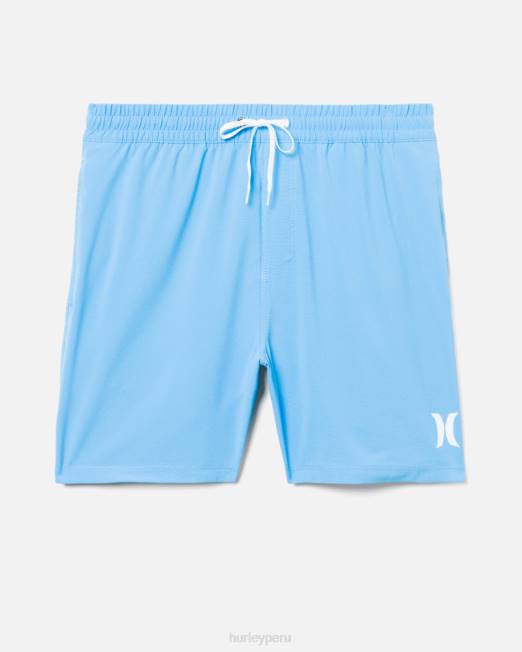 hombres Hurley unidad azul Un único bañador de voleibol sólido de 17" ropa 8L2D193