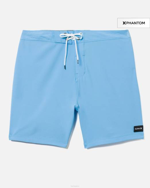 hombres Hurley unidad azul phantom uno y único bañador sólido de 18\" ropa 8L2D192