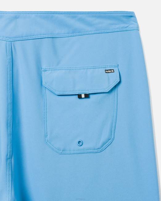 hombres Hurley unidad azul phantom uno y único bañador sólido de 18\" ropa 8L2D192