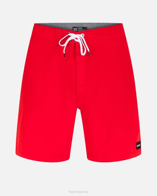 hombres Hurley unidad roja phantom-eco, el único bañador sólido de 18" ropa 8L2D166