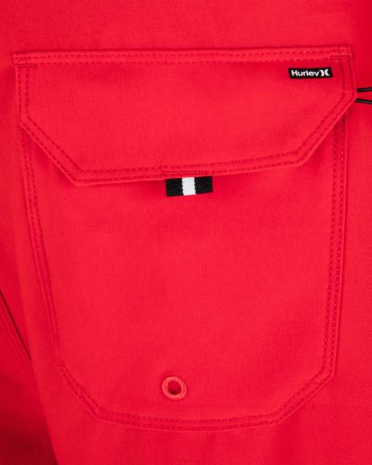 hombres Hurley unidad roja phantom-eco, el único bañador sólido de 18\" ropa 8L2D166