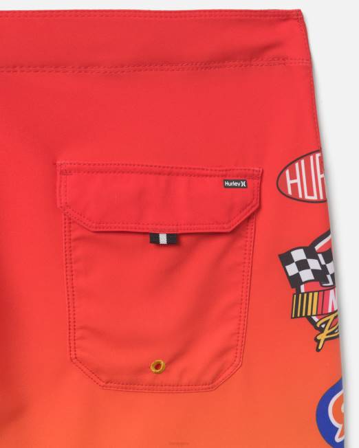 hombres Hurley unidad roja phantom-eco nascar llamas 18\" boardshort ropa 8L2D170