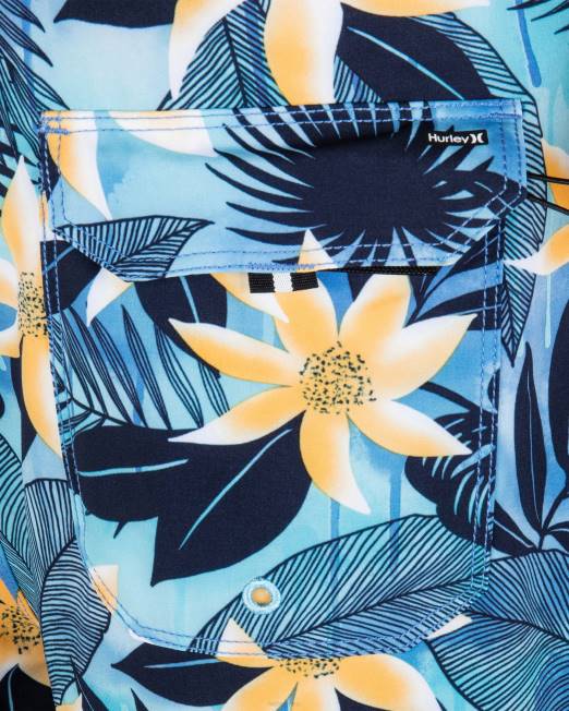 hombres Hurley vista marítima bañador phantom-eco block party de 18\" ropa 8L2D94