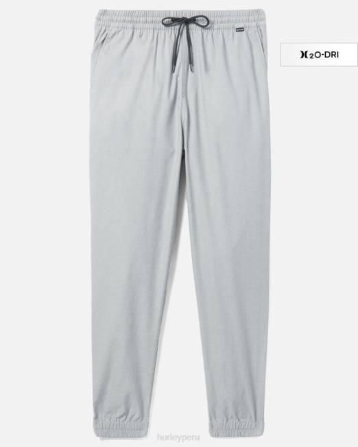hombres Hurley gris piedra jogging de vapor dri outsider ropa 8L2D228