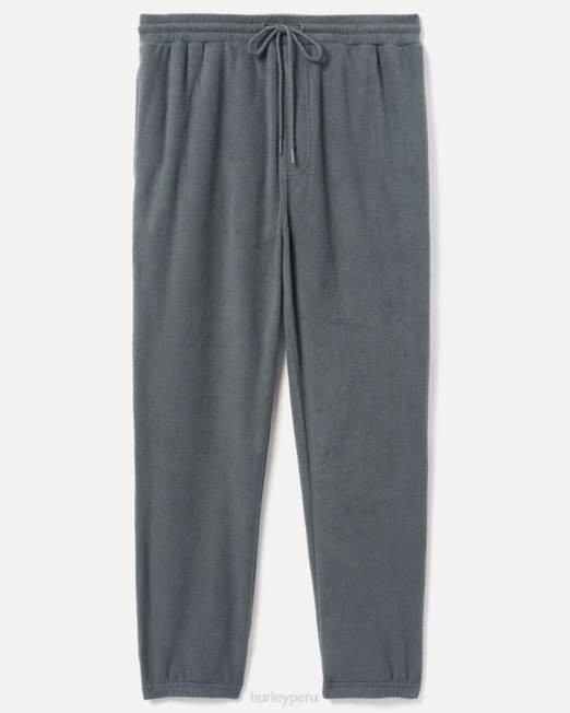 hombres Hurley gris piedra oscuro jogging con sensación térmica junto al mar ropa 8L2D255