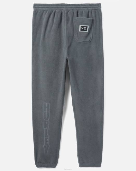 hombres Hurley gris piedra oscuro jogging con sensación térmica junto al mar ropa 8L2D255