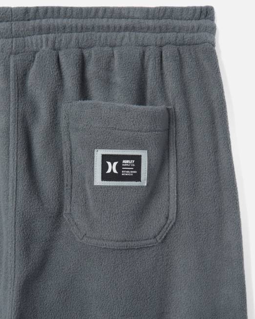hombres Hurley gris piedra oscuro jogging con sensación térmica junto al mar ropa 8L2D255