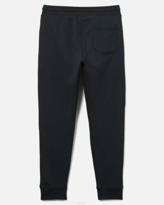 hombres Hurley negro Existen joggers de felpa de algodón con logo recuadrado y ajuste relajado ropa 8L2D60