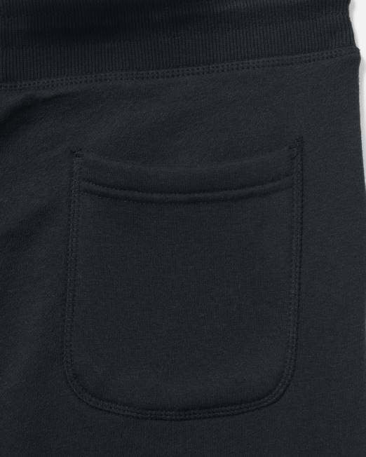 hombres Hurley negro Existen joggers de felpa de algodón con logo recuadrado y ajuste relajado ropa 8L2D60