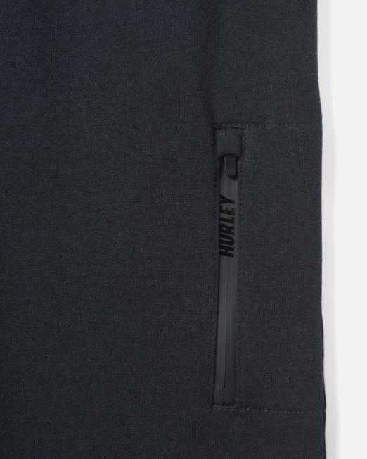 hombres Hurley negro corredor de calor de bancos ropa 8L2D254