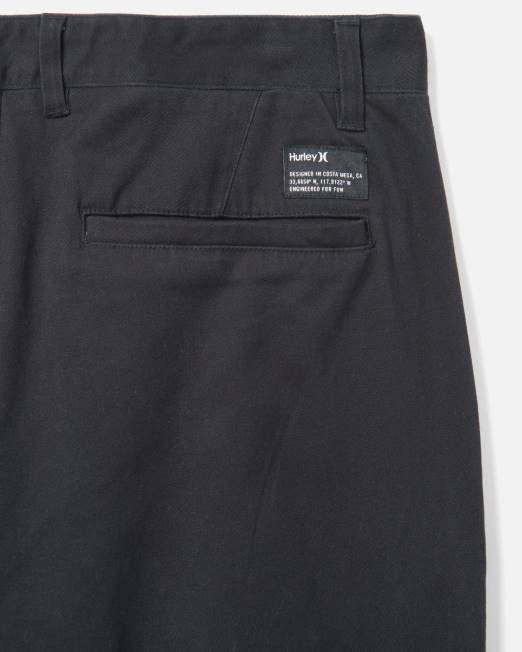 hombres Hurley negro icono de trabajador || pantalón ropa 8L2D210