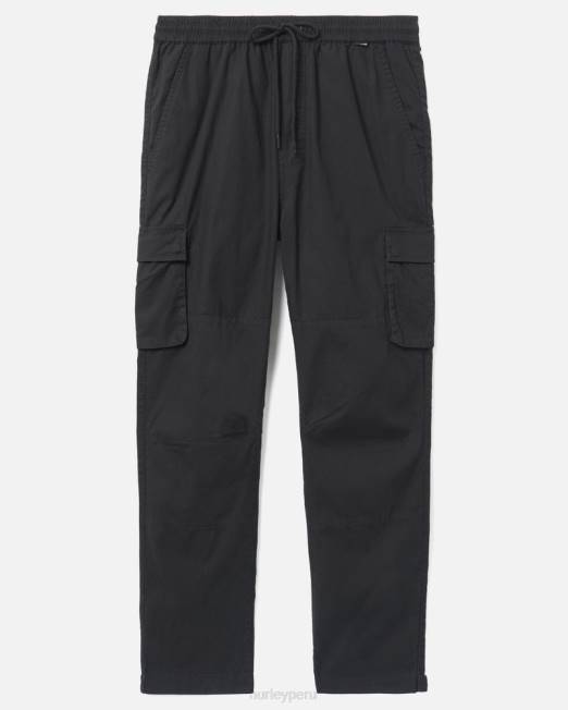 hombres Hurley negro pantalón cargo crucero ropa 8L2D247